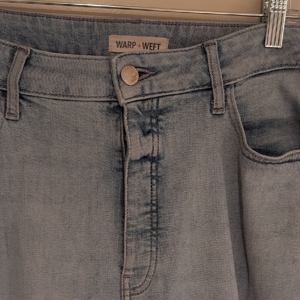 Warp & Weft Blue Distressed Women Jeans - Picture 3 of 15